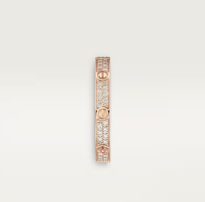 [Glimmer]LOVE RING 2.6mm-wide full-diamond ring Glimmer Gold