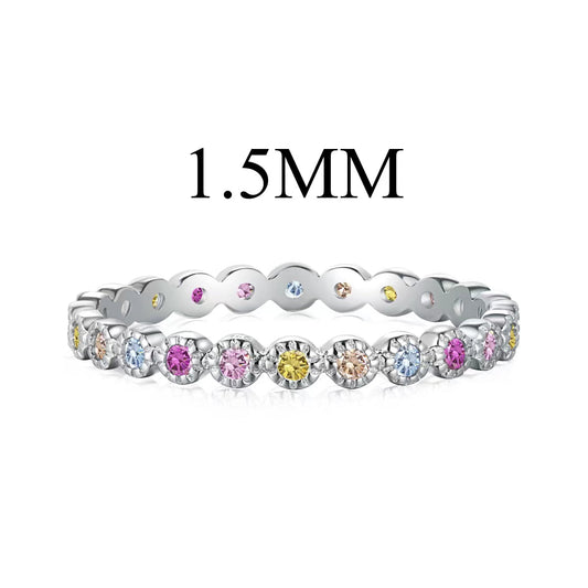 [Glimmer Jewelry]ラディアント スパークリング ラウンドカット デイリーリング