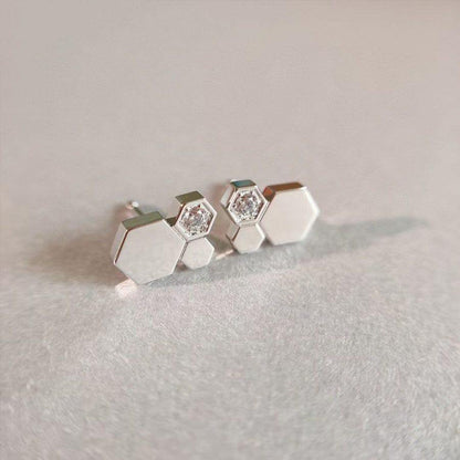 [Glimmer]BEE LOVE シルバー ダイヤモンド ピアス