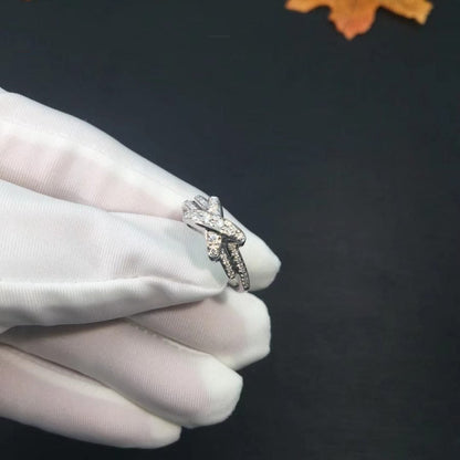 [Glimmer]JEWELRY SILVER DIAMOND RING