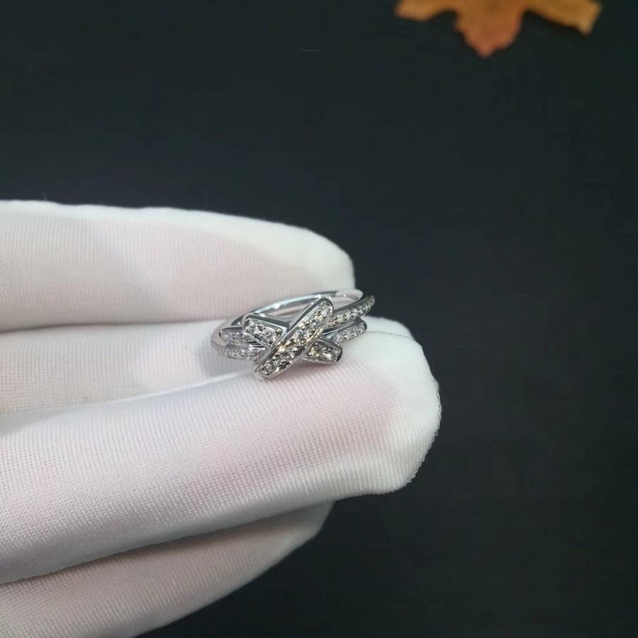 [Glimmer]JEWELRY SILVER DIAMOND RING