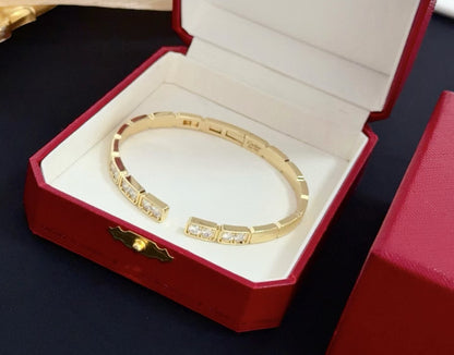 [Glimmer jewelrys]LOVE ダイヤモンド オープンバングル
