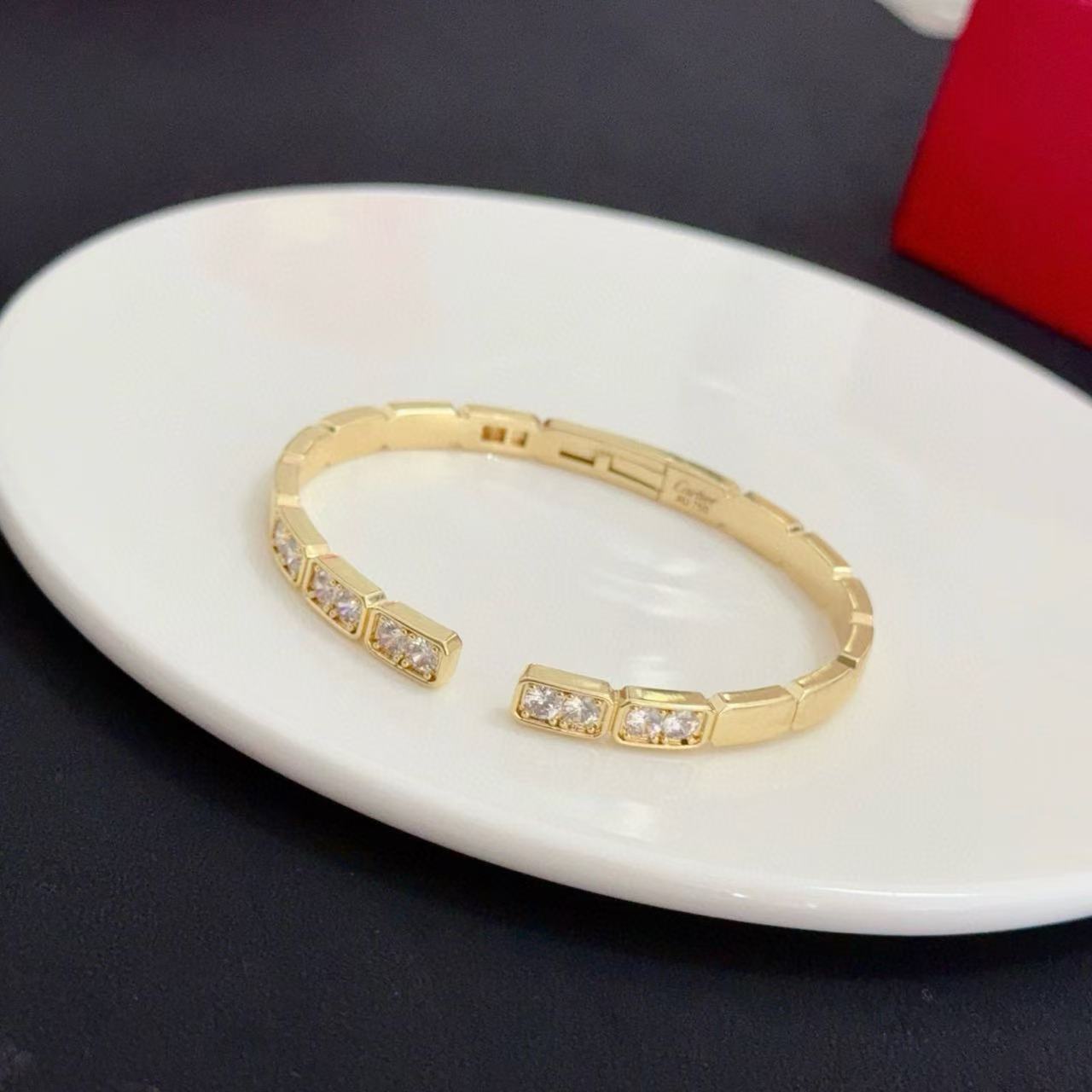 [Glimmer jewelrys]LOVE ダイヤモンド オープンバングル