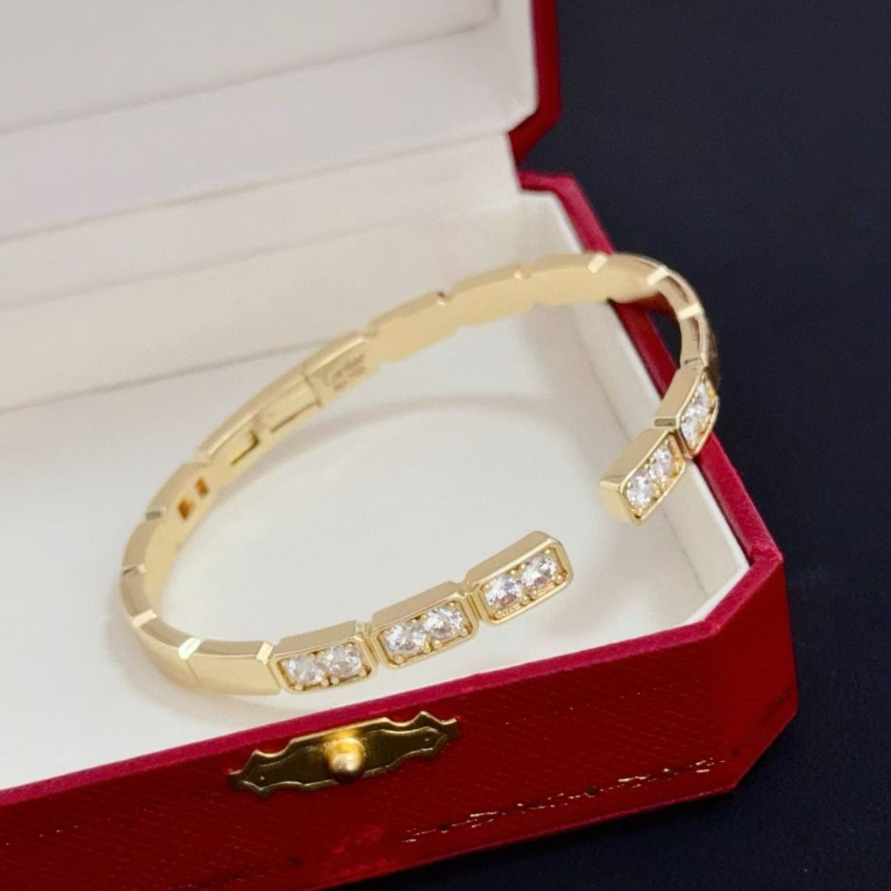 [Glimmer jewelrys]LOVE ダイヤモンド オープンバングル