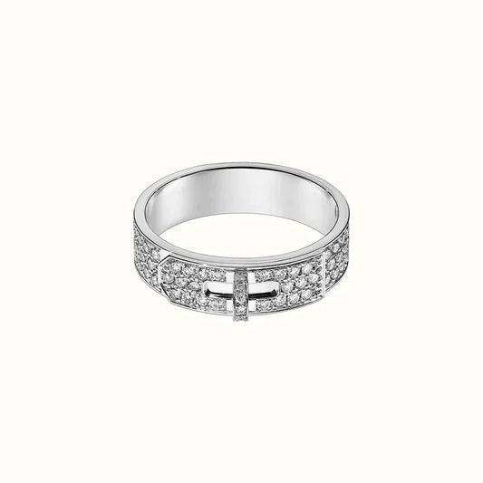 [Glimmer]KELLY SILVER DIAMOND RING