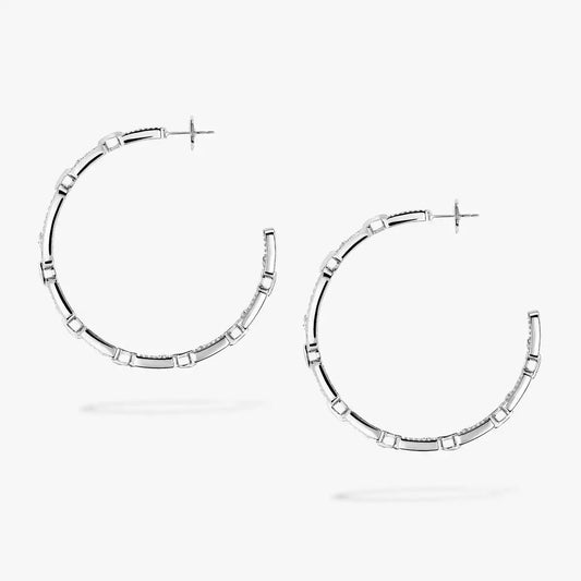 [[グリム]ムーヴ リンク ダイヤモンドフープピアス