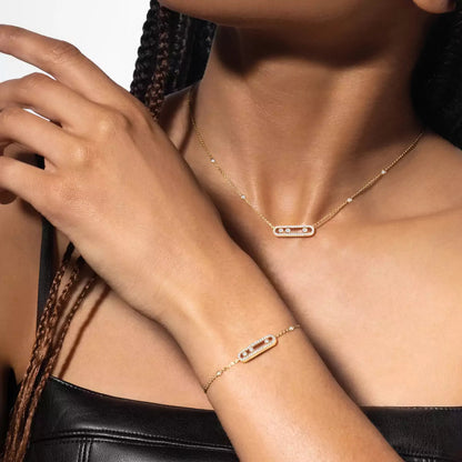 [Glimmer]Pavé Baby Move Diamond Bracelet