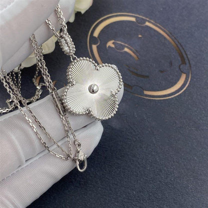 [Glimmer]CLOVER 25MM SILVER BIG CLOVER NECKLACE
