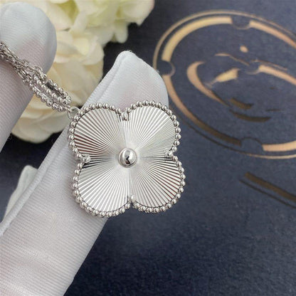 [Glimmer]CLOVER 25MM SILVER BIG CLOVER NECKLACE