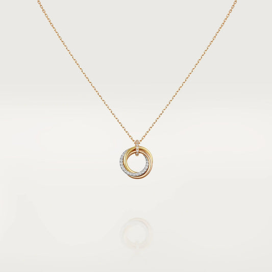 [Glimmer]トリニティ ネックレス シルバー ゴールド ピンクゴールド ダイヤモンド