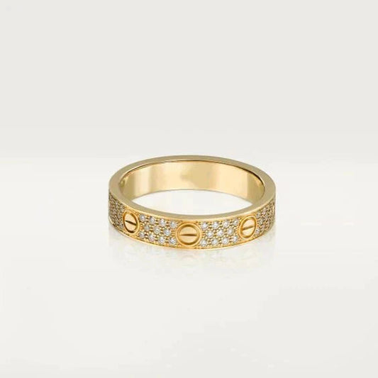 [Glimmer]LOVE RING 3.6MM ダイヤモンド パヴェ