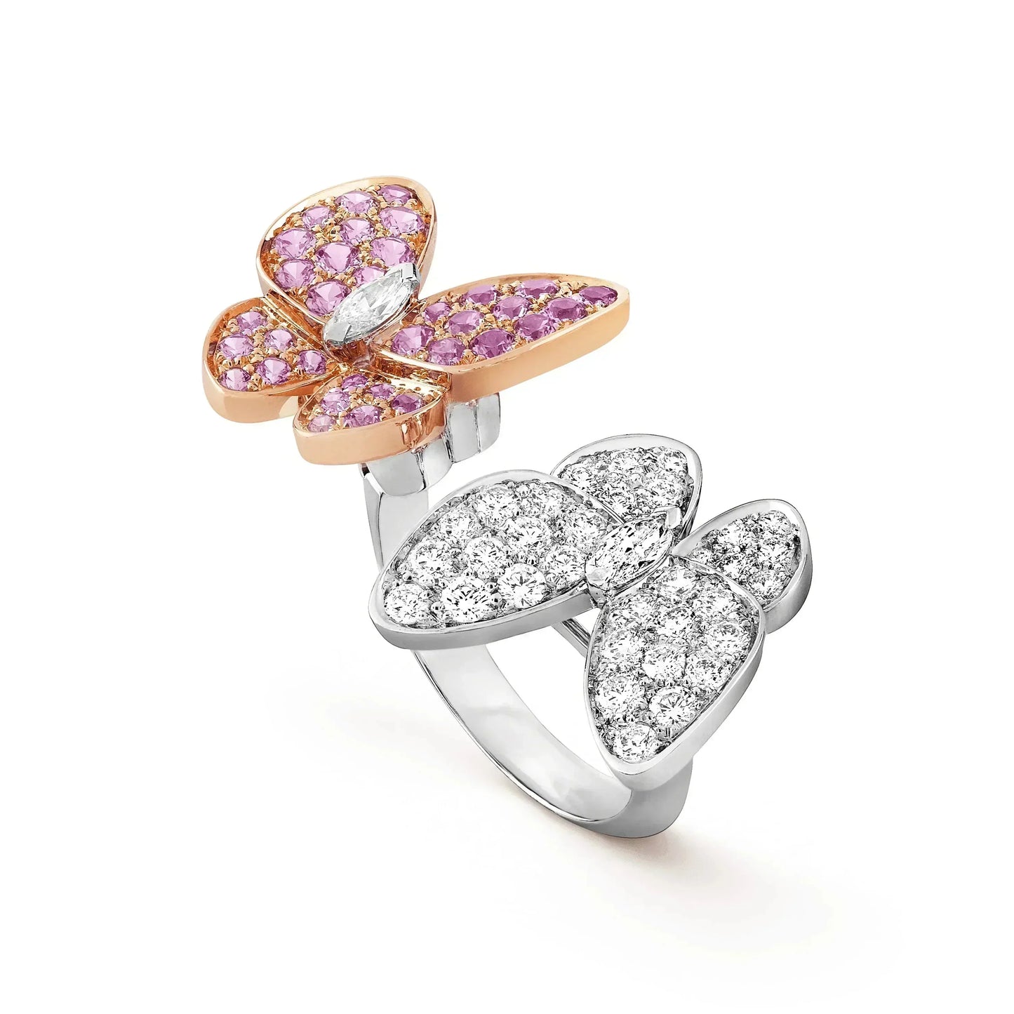[Glimmer]ツインバタフライ ダイヤモンドリング